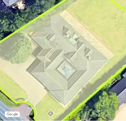 Property boundary detection across a large home and its grounds